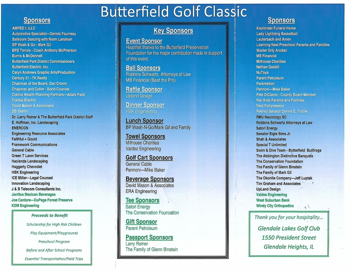Butterfield Golf Classic flyer