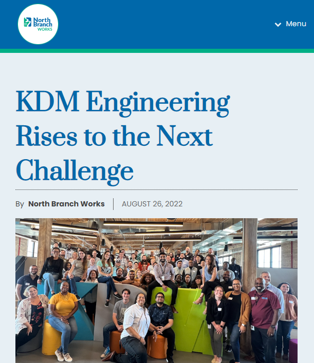 North Branch Works Blog Features KDM Engineering