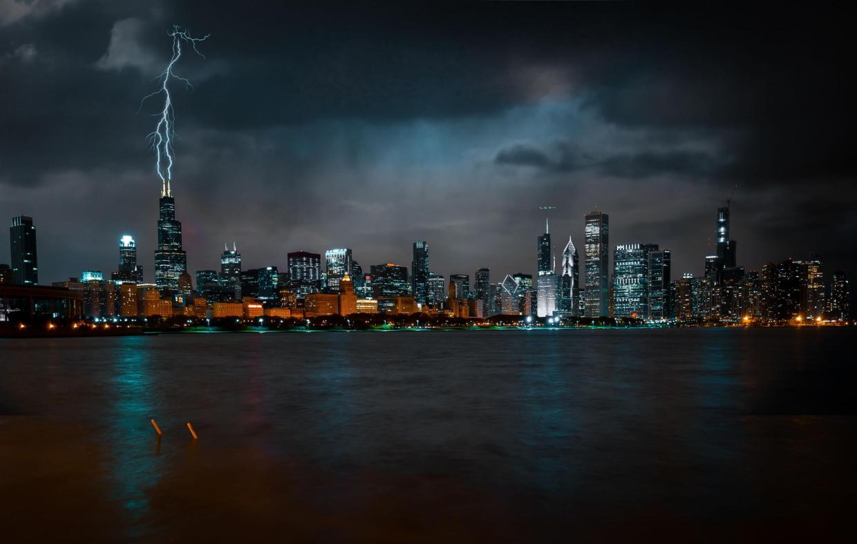 Storms on the Lakefront of Chicago